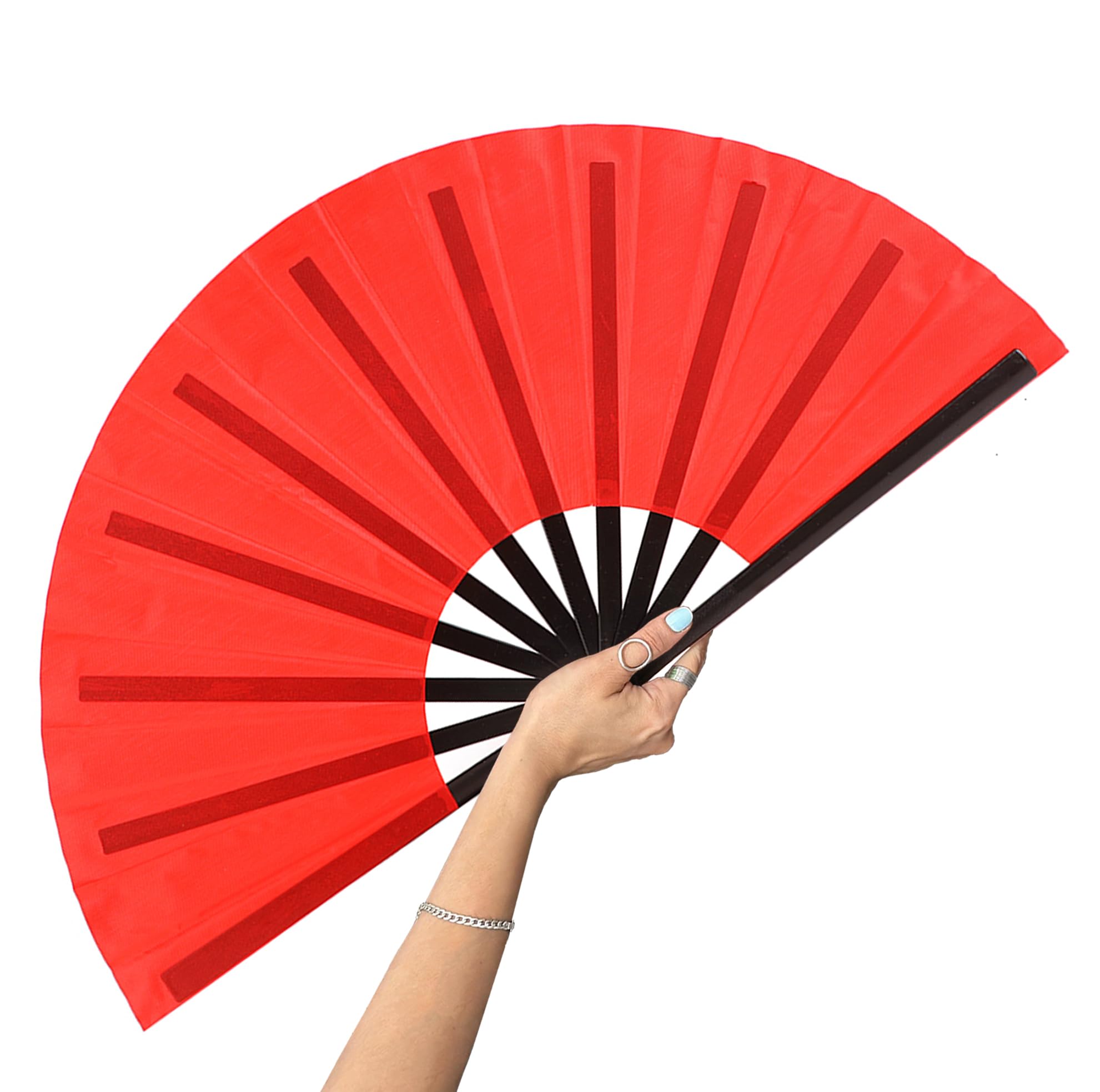 Amazon.com: GeGeYa 13inch Large Rave Fan Popping Fan Clacking Fans